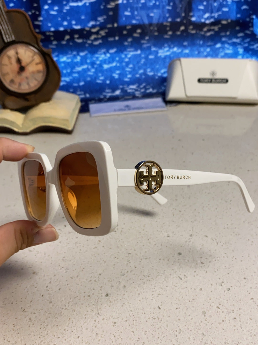 Burberry Square Brown Lens Sunglasses for Women - detail image 6