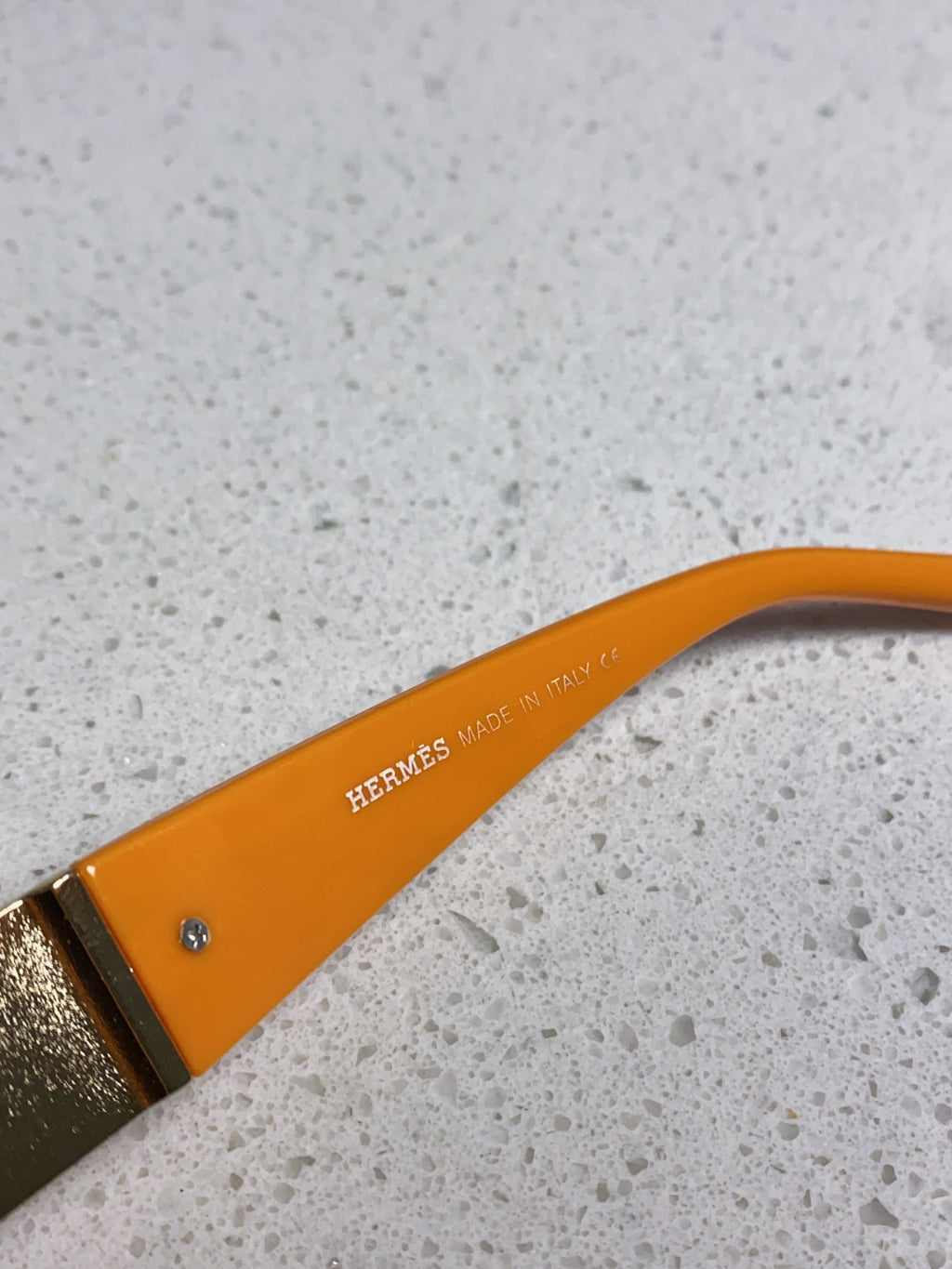Hermès Cat-Eye Orange Lens Sunglasses for Men & Women - detail image 8