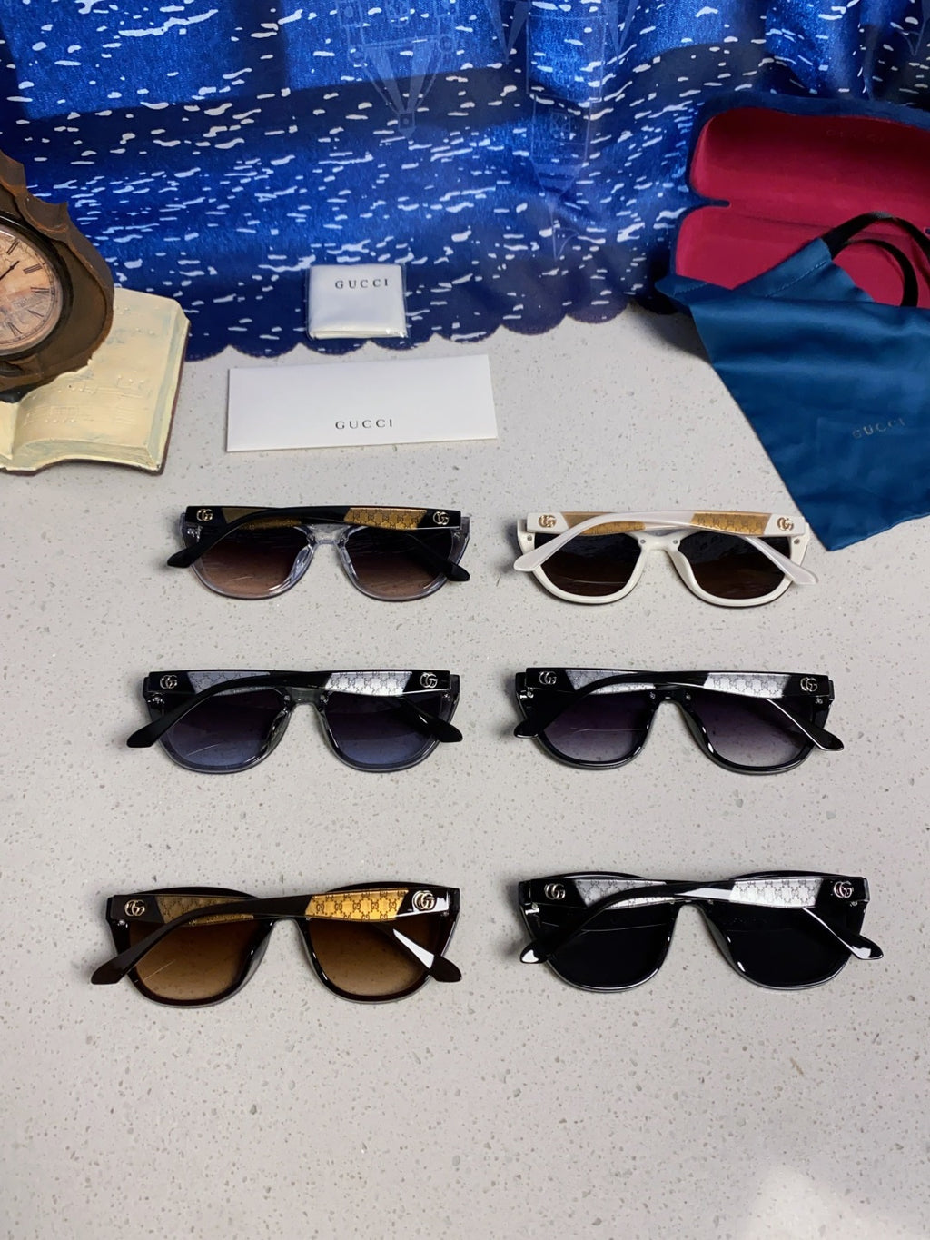 Gucci Cat-Eye Brown Lens Sunglasses for Men & Women - detail image 11
