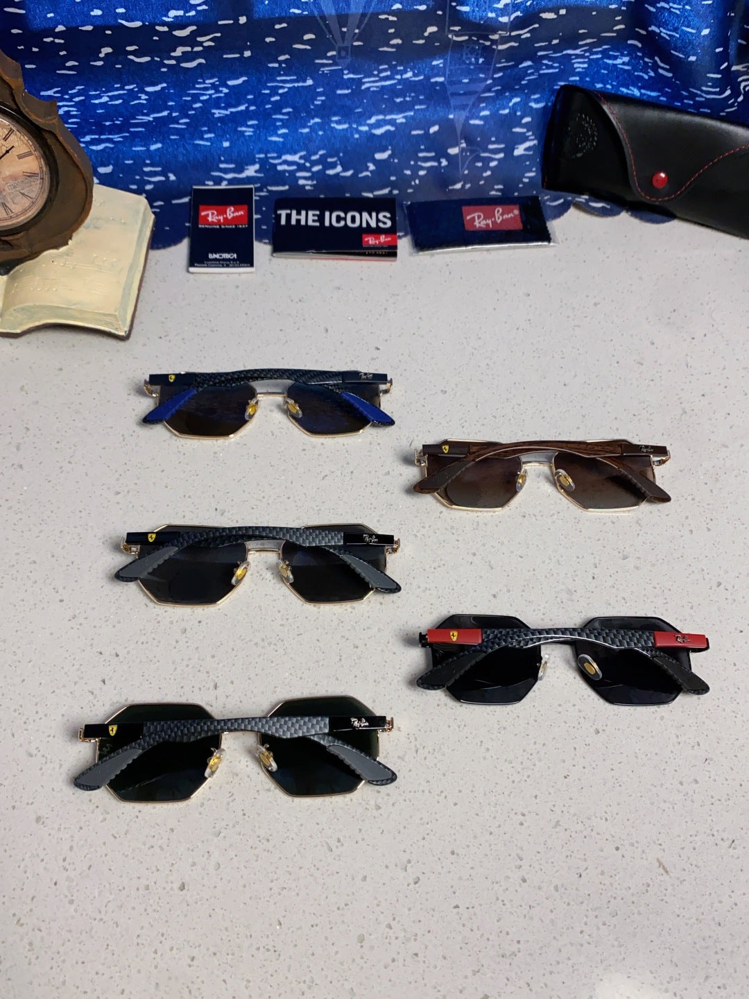 Ray-Ban RB3140 Polarized Square Silver Lens Sunglasses for Men & Wome - 358999 - detail image 11