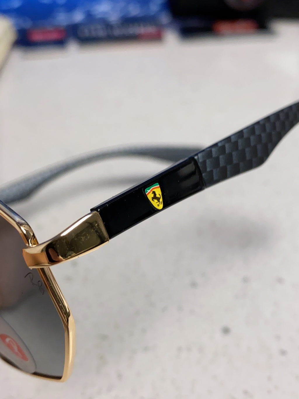 Ray-Ban RB3140 Polarized Square Silver Lens Sunglasses for Men & Wome - 488200 - detail image 7