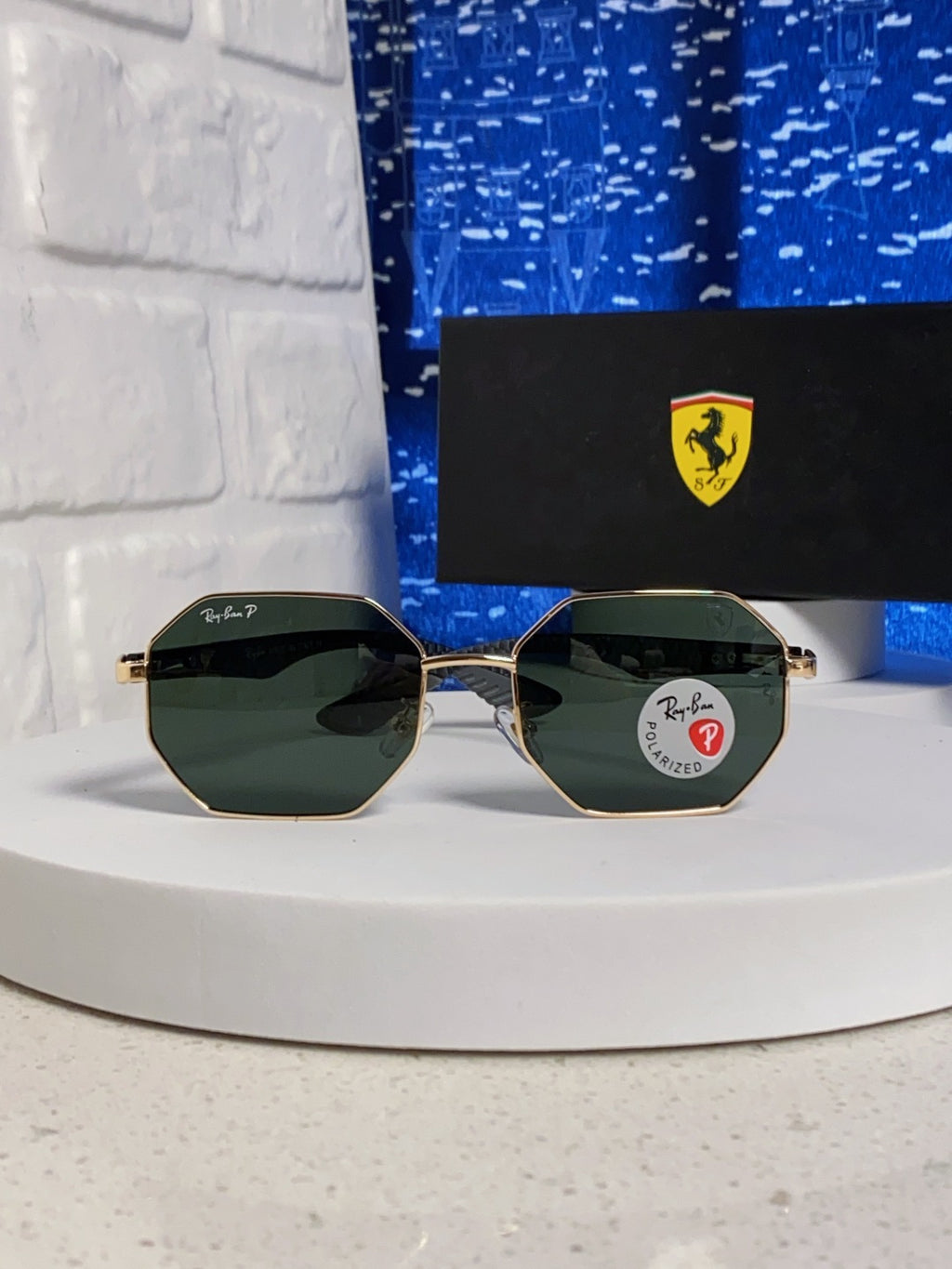 Ray-Ban RB3140 Polarized Square Silver Lens Sunglasses for Men & Wome - 488201 - detail image 2