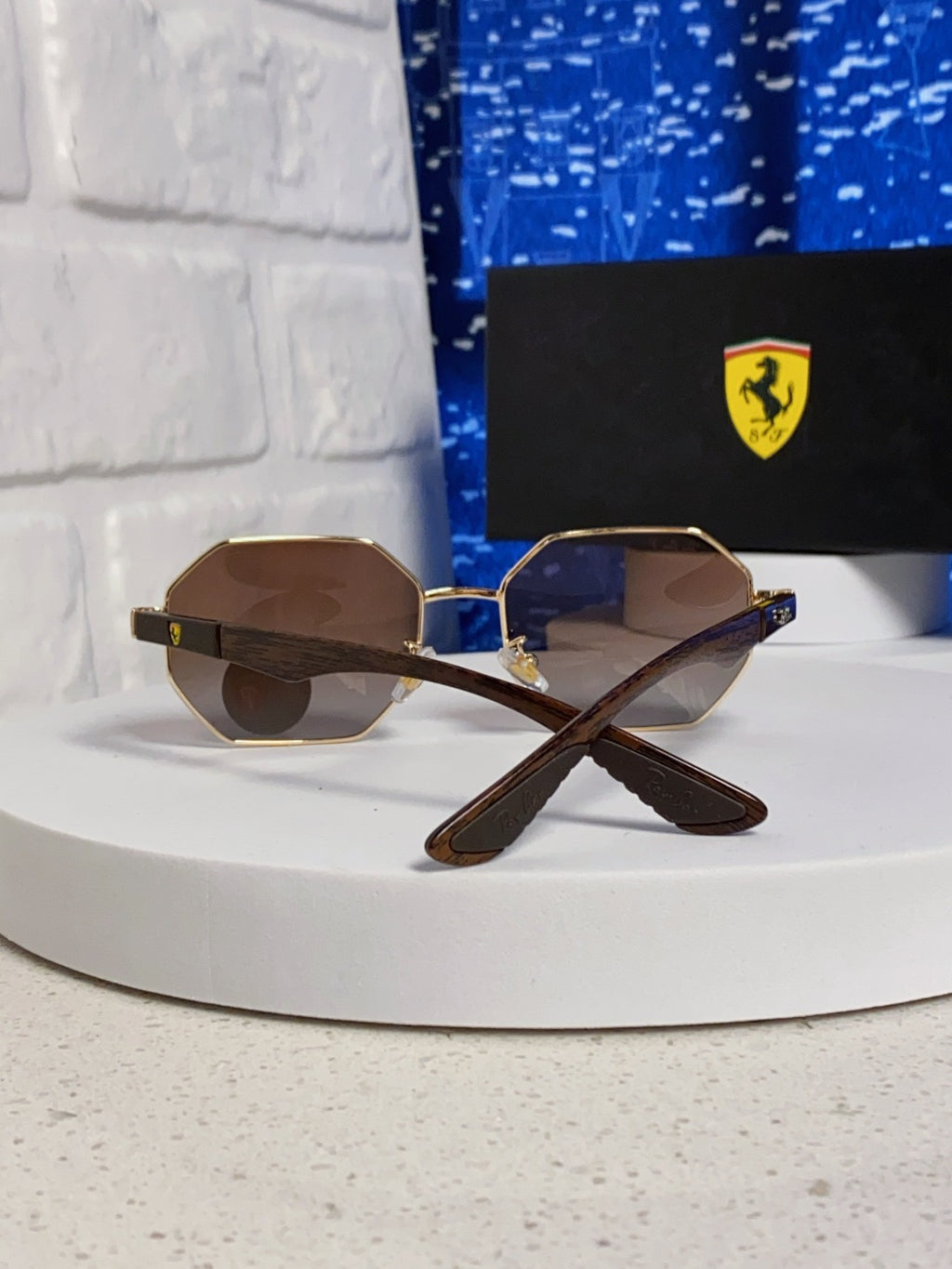 Ray-Ban RB3140 Polarized Square Red Lens Sunglasses for Men & Women - detail image 3