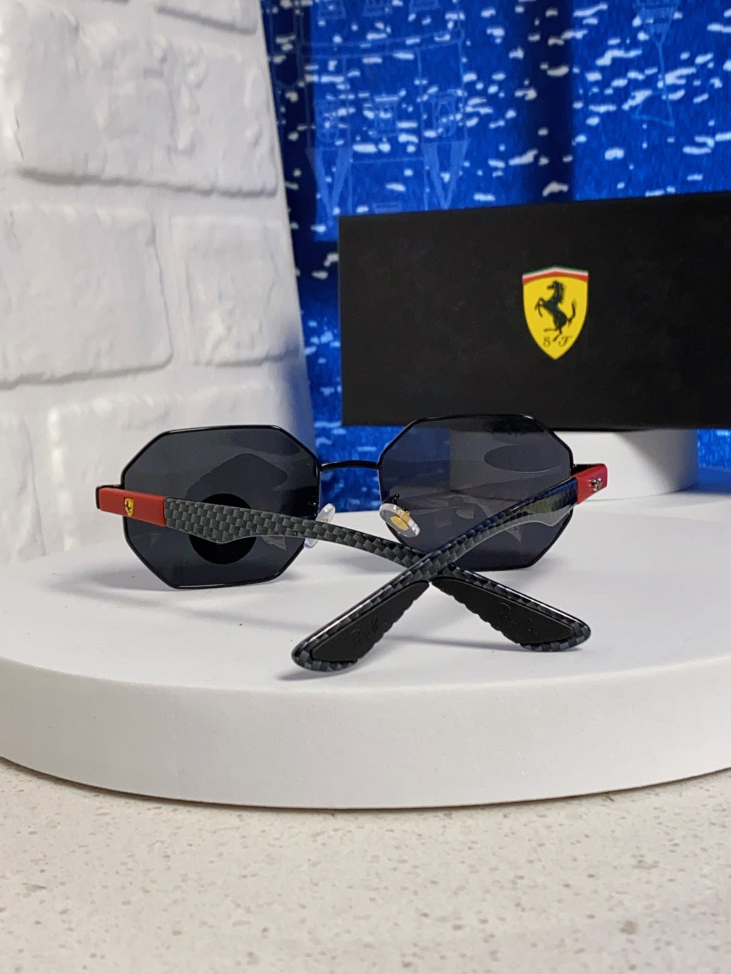Ray-Ban RB3140 Polarized Square Silver Lens Sunglasses for Men & Women - detail image 3