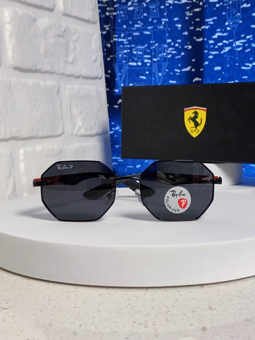 Ray-Ban RB3140 Polarized Square Silver Lens Sunglasses for Men & Wome - 359001 - detail image 2