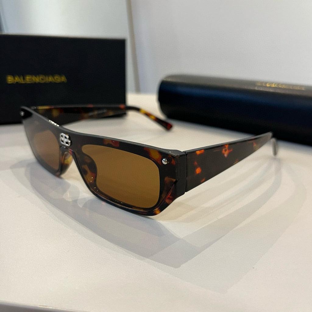 Balenciaga Rectangular Brown Lens Sunglasses for Men & Women - 358641 - detail image 3