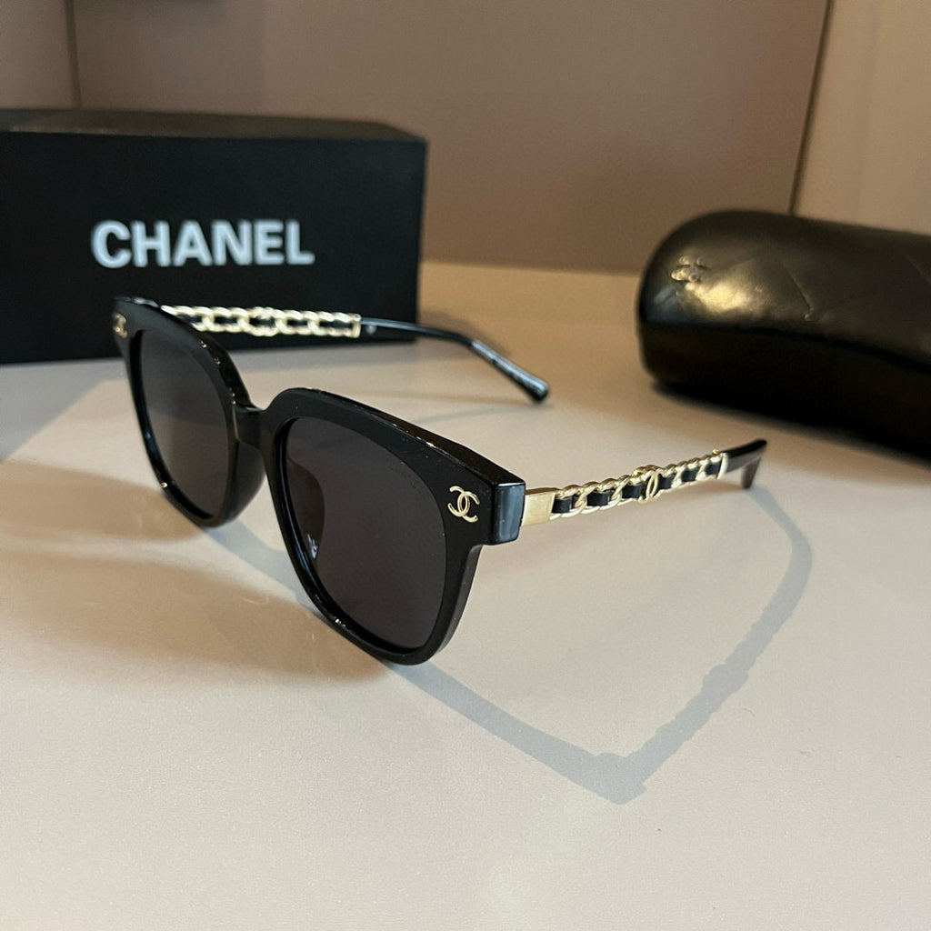Chanel Oversized Gold Lens Sunglasses for Men & Women - 997780 - detail image 3
