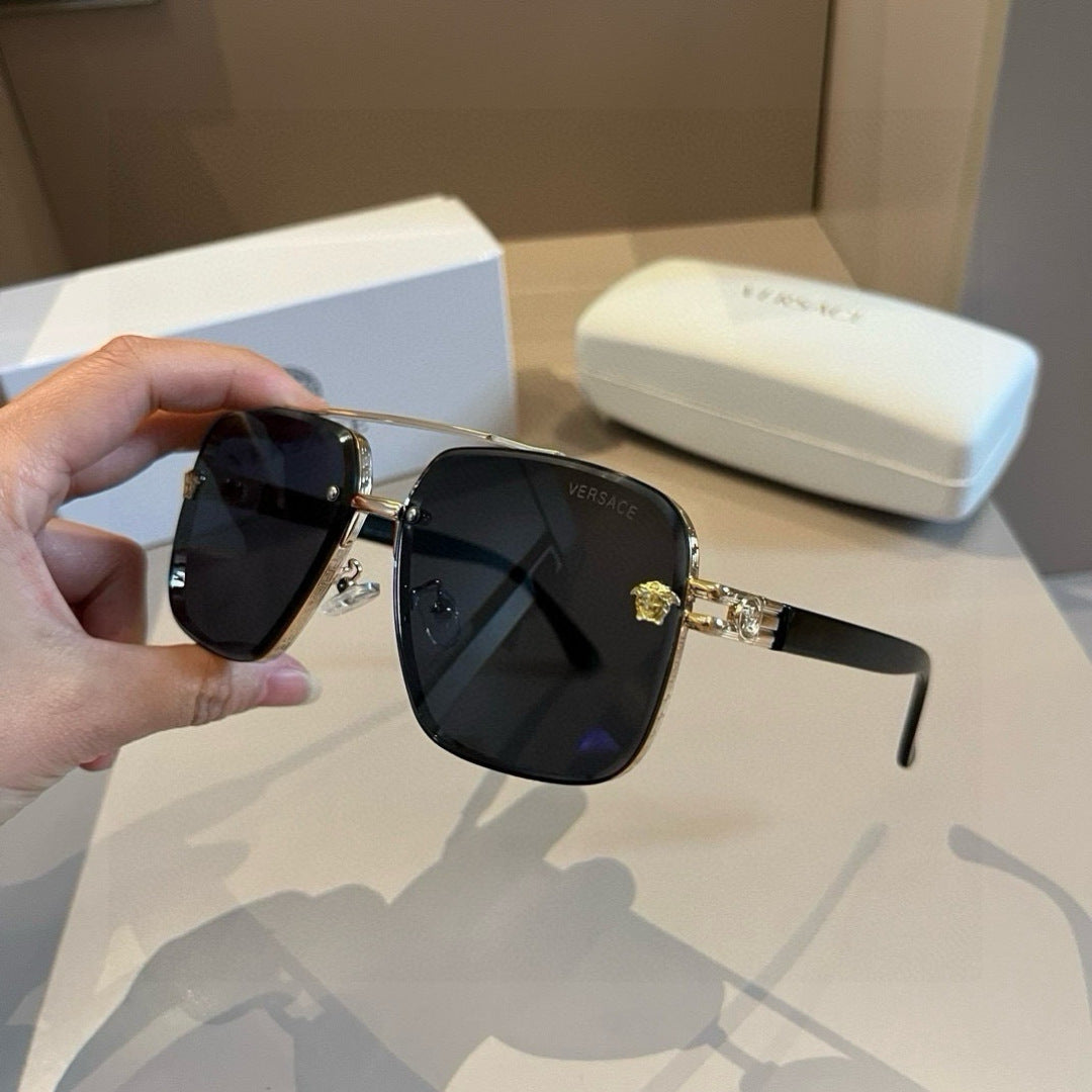 Versace Polarized Fashion Gold Lens Sunglasses for Men - 416345 - detail image 4