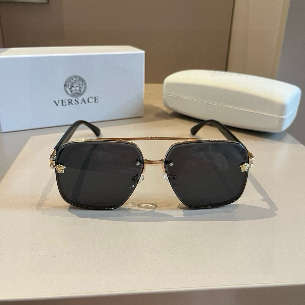Versace Polarized Fashion Gold Lens Sunglasses for Men - 416345 - detail image 2