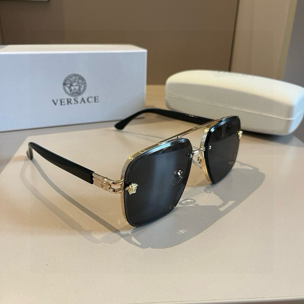 Versace Polarized Fashion Gold Lens Sunglasses for Men - 416345