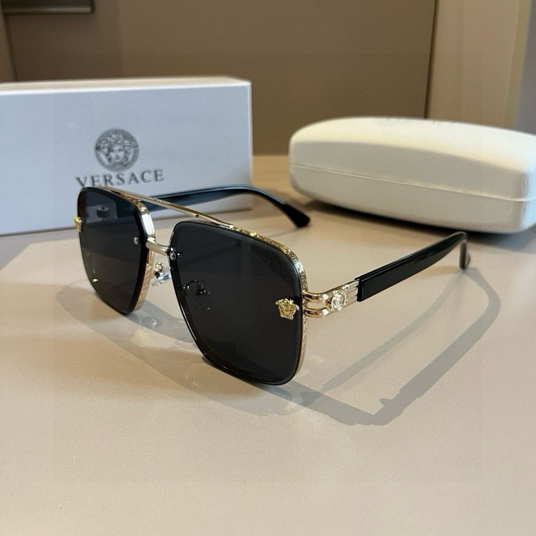 Versace Polarized Fashion Gold Lens Sunglasses for Men - detail image 3