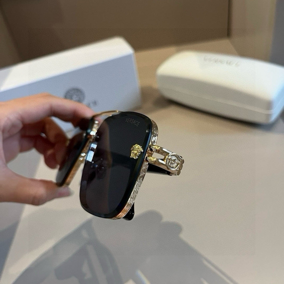 Versace Polarized Fashion Gold Lens Sunglasses for Men - 416345 - detail image 6