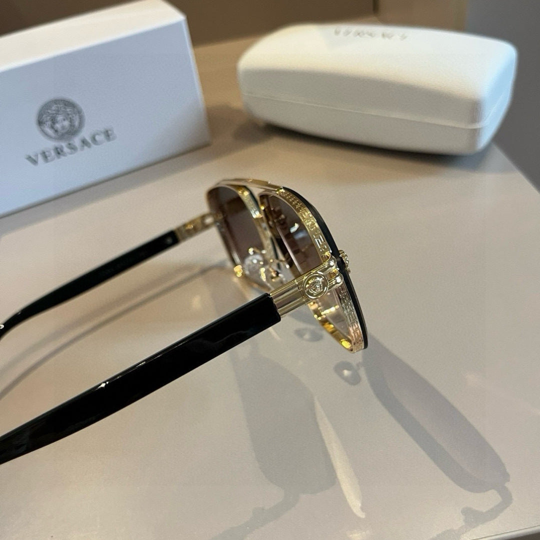 Versace Polarized Fashion Brown Lens Sunglasses for Men - detail image 2