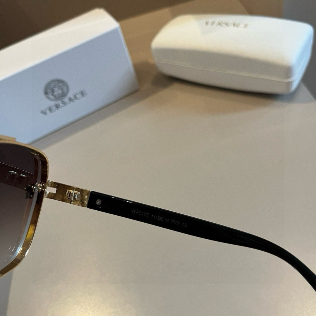 Versace Polarized Fashion Brown Lens Sunglasses for Men - detail image 5