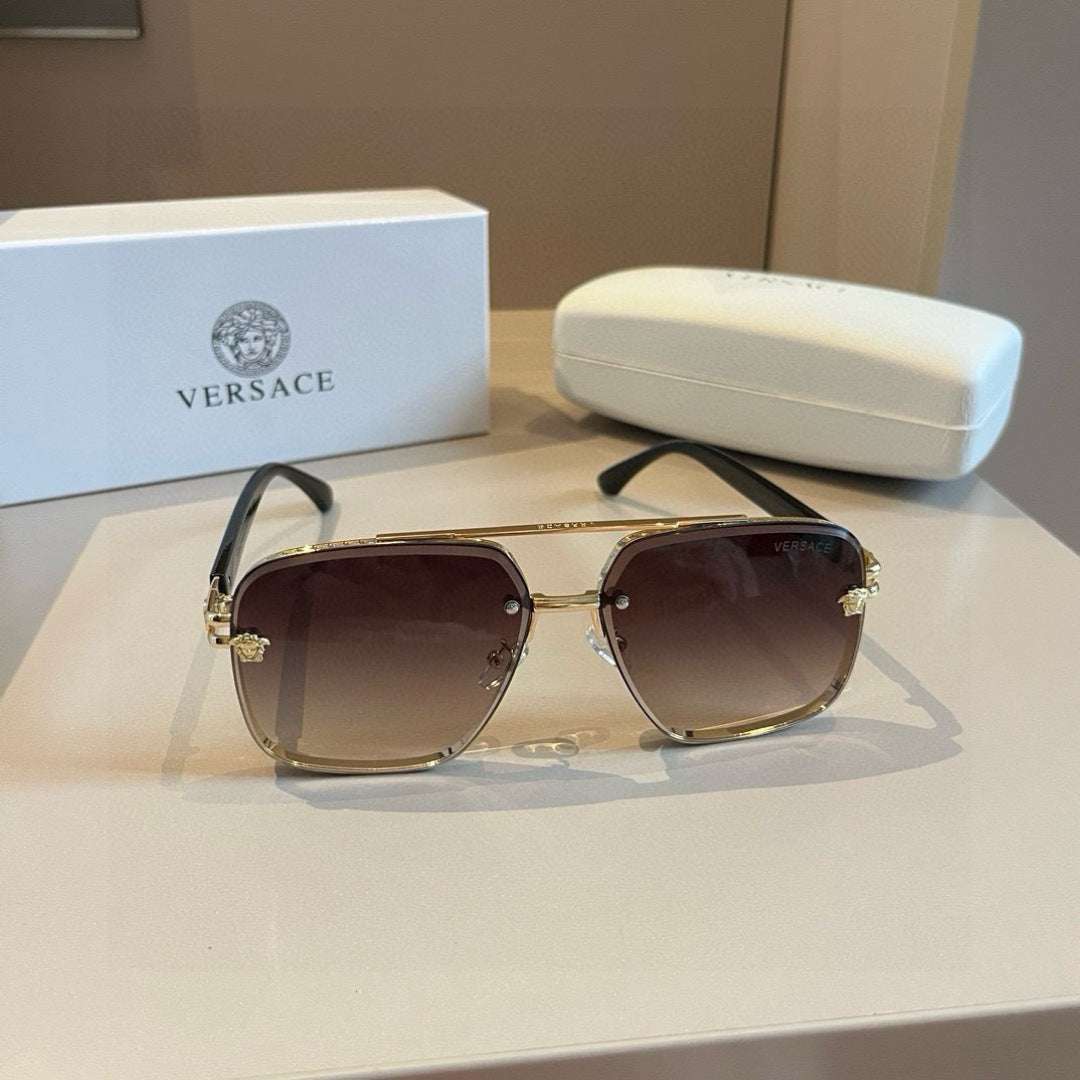 Versace Polarized Fashion Brown Lens Sunglasses for Men - detail image 4