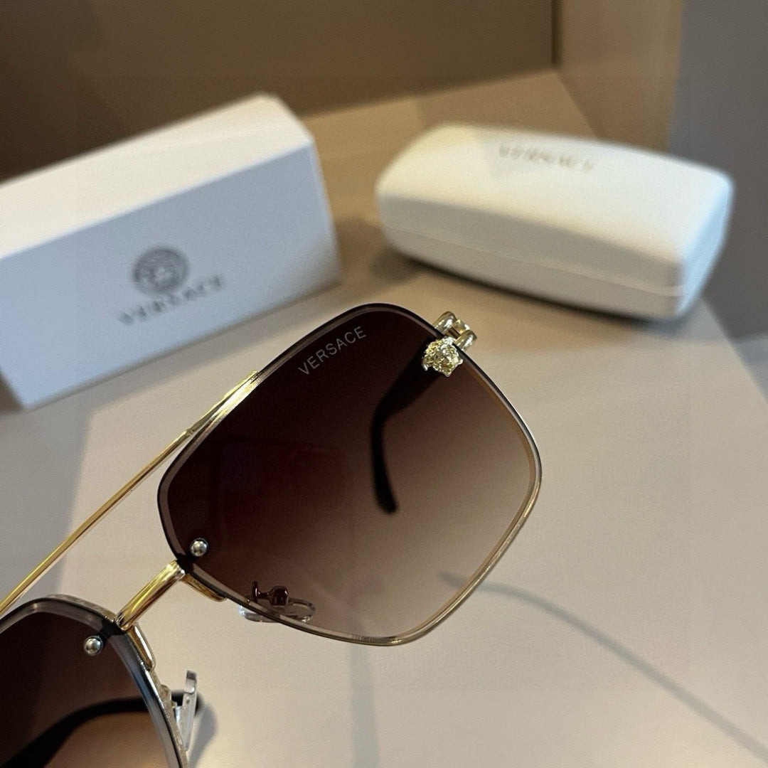 Versace Polarized Fashion Brown Lens Sunglasses for Men - detail image 3