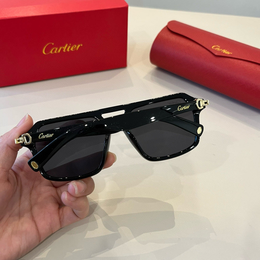 Cartier Aviator Black Lens Sunglasses for Men - detail image 6