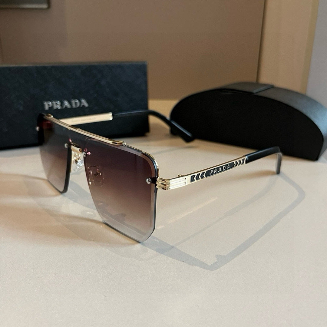 Prada Polarized Fashion Brown Lens Sunglasses for Men - 358436 - detail image 3