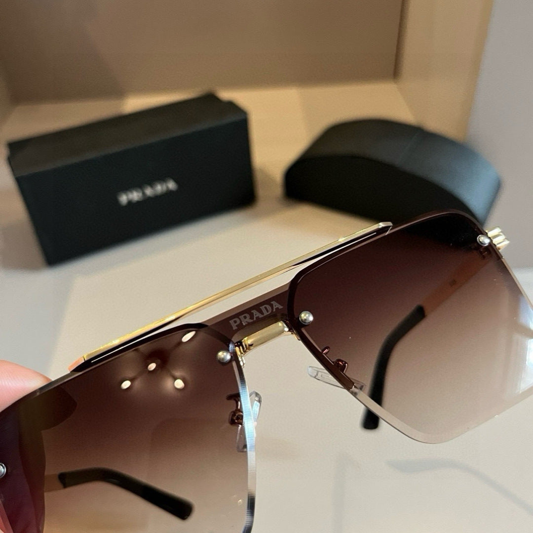 Prada Polarized Fashion Brown Lens Sunglasses for Men - 358376 - detail image 6
