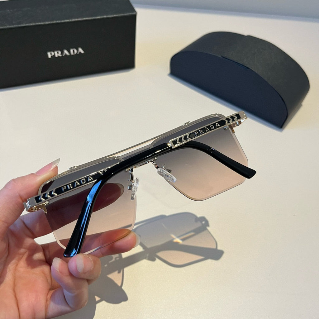 Prada Polarized Fashion Brown Lens Sunglasses for Men - 358438 - detail image 6