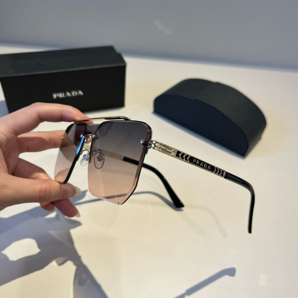 Prada Polarized Fashion Brown Lens Sunglasses for Men - 358378 - detail image 4