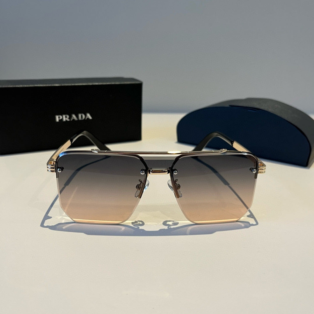 Prada Polarized Fashion Brown Lens Sunglasses for Men - 358378 - detail image 2