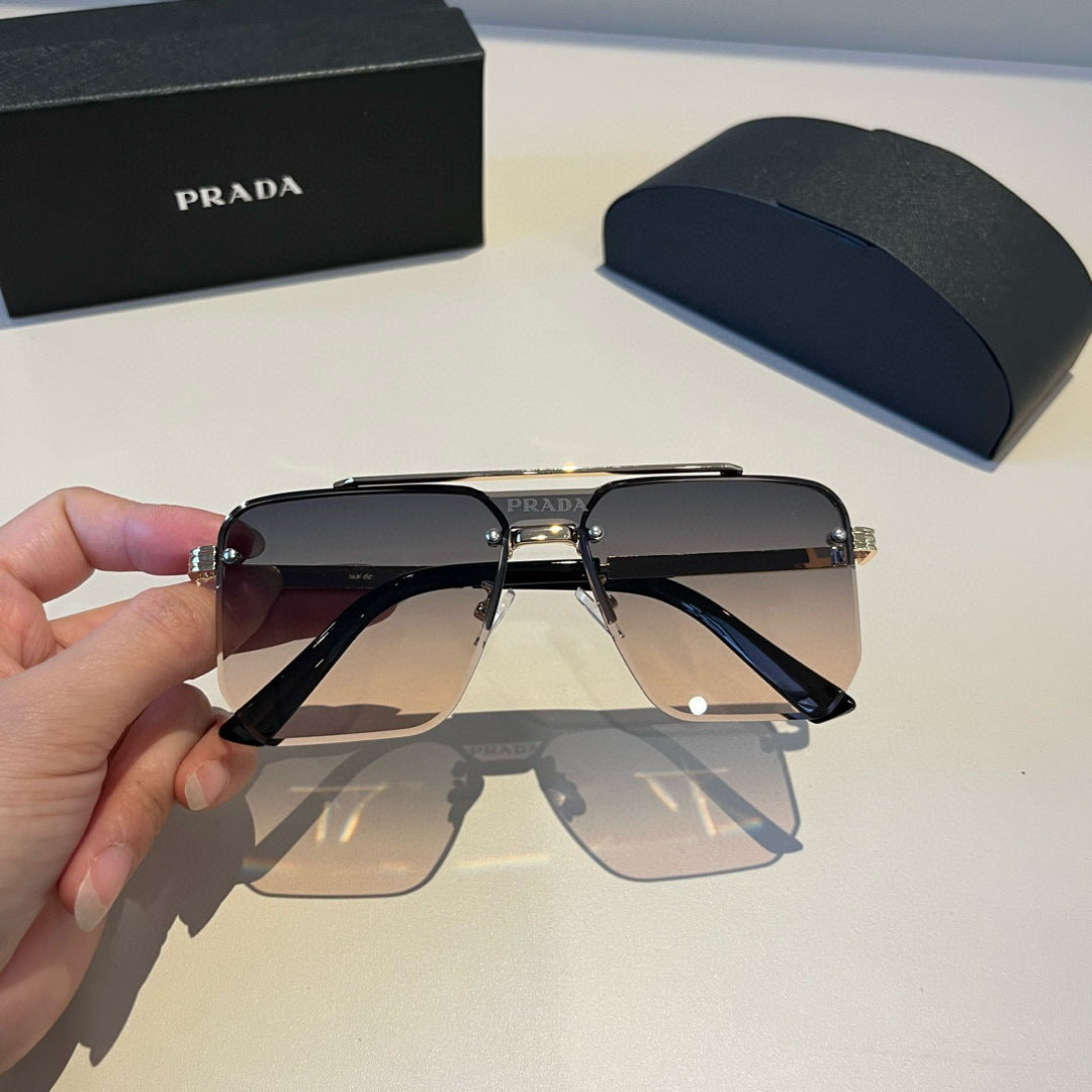 Prada Polarized Fashion Brown Lens Sunglasses for Men - 382655 - detail image 9