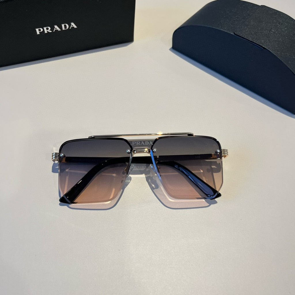 Prada Polarized Fashion Brown Lens Sunglasses for Men - 358438 - detail image 10