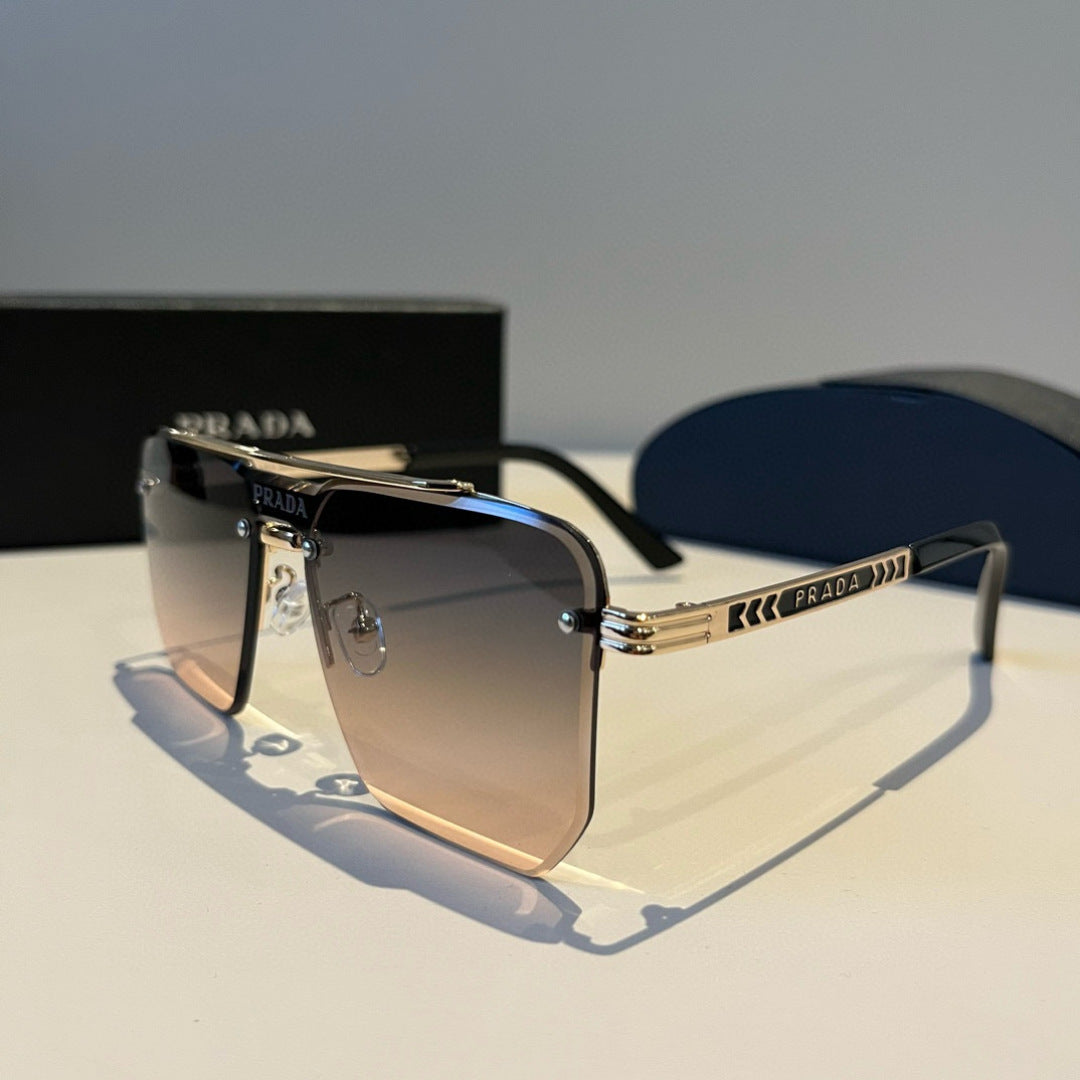 Prada Polarized Fashion Brown Lens Sunglasses for Men - 358378 - detail image 3