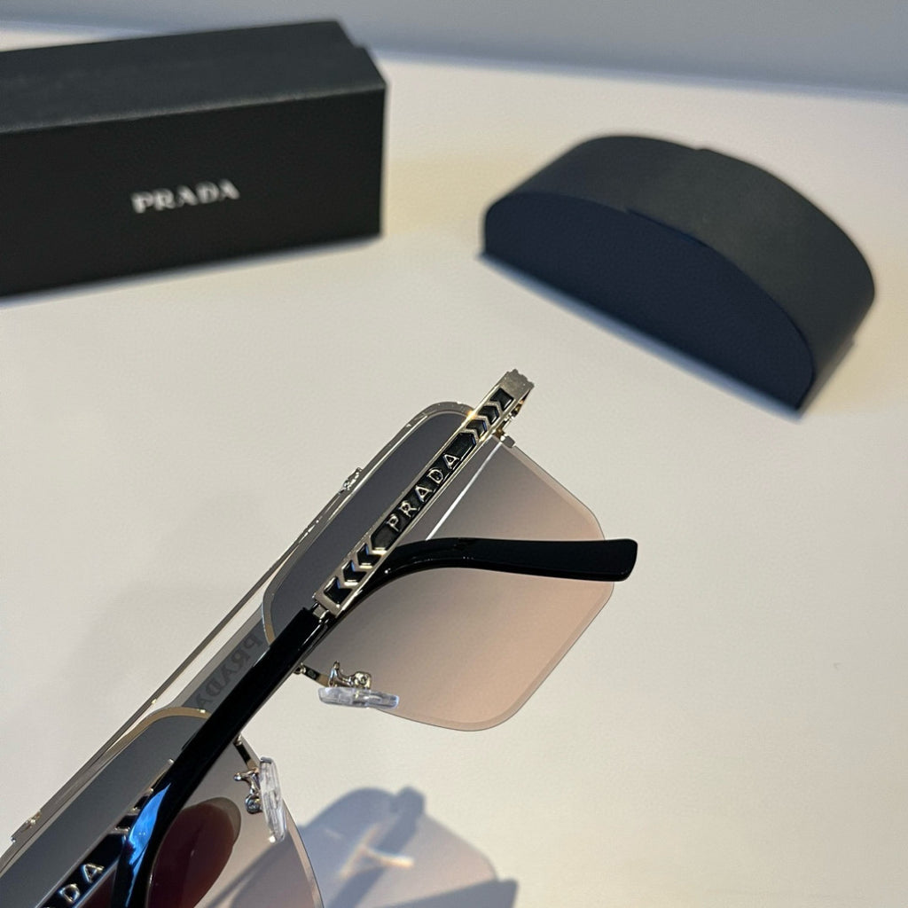 Prada Polarized Fashion Brown Lens Sunglasses for Men - 358378 - detail image 7
