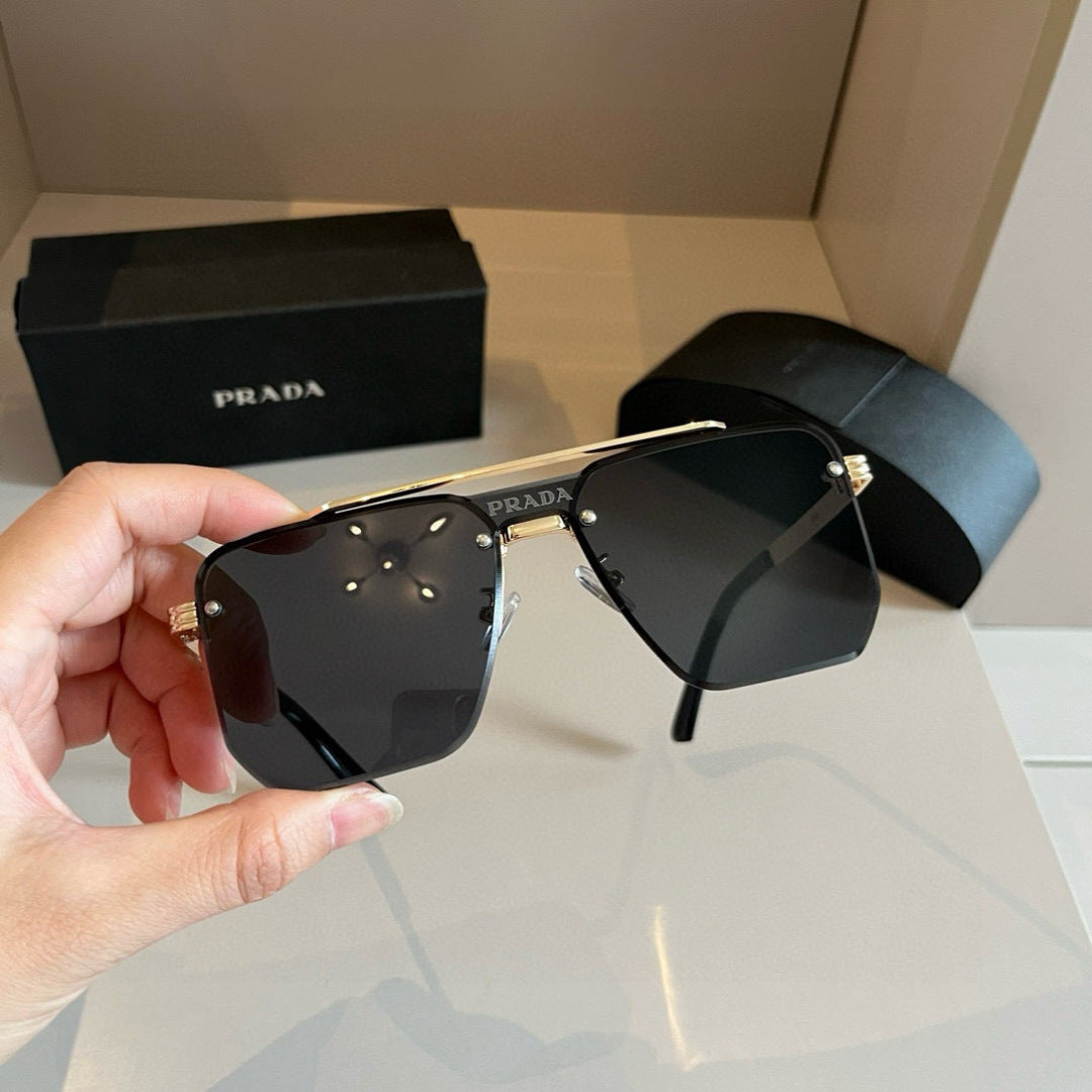 Prada Polarized Fashion Gold Lens Sunglasses for Men - 358439 - detail image 5