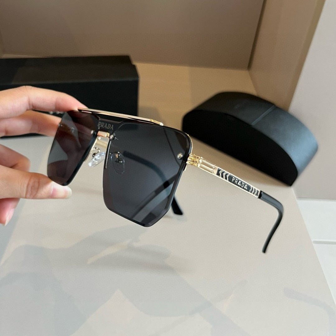 Prada Polarized Fashion Gold Lens Sunglasses for Men - 358379 - detail image 3