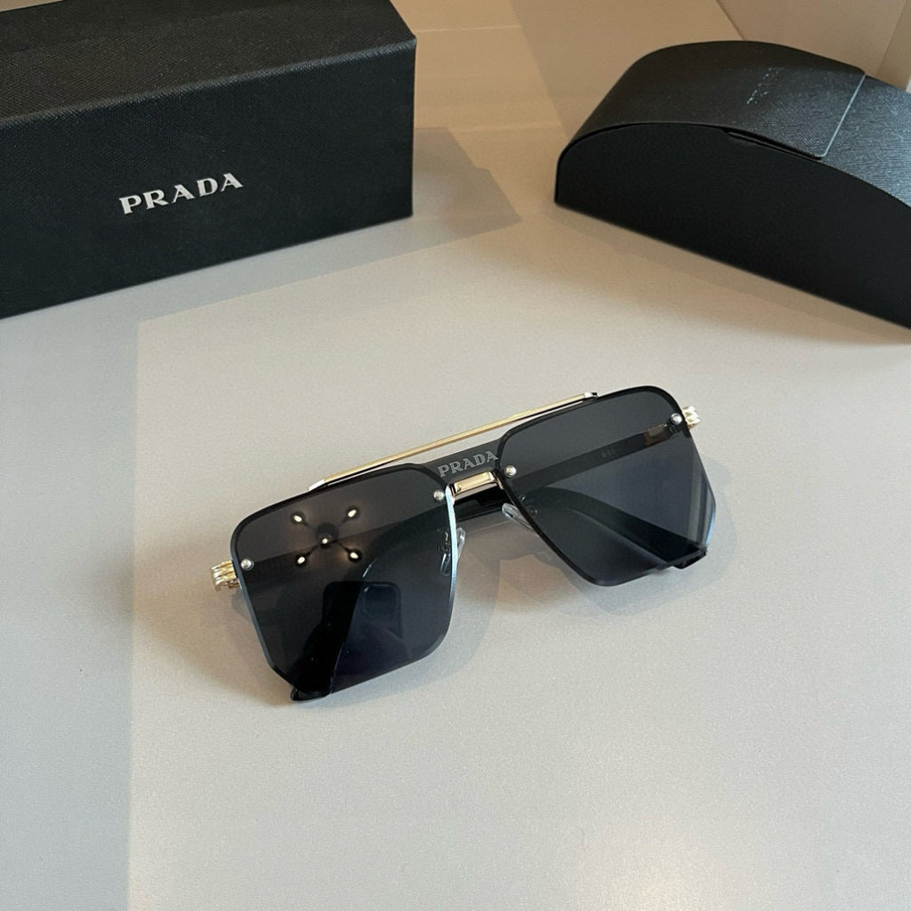 Prada Polarized Fashion Gold Lens Sunglasses for Men - 358439 - detail image 7