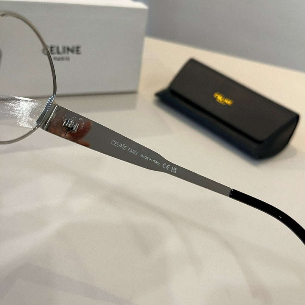 Celine Cat-Eye Silver Lens Sunglasses for Men & Women - 358308 - detail image 8