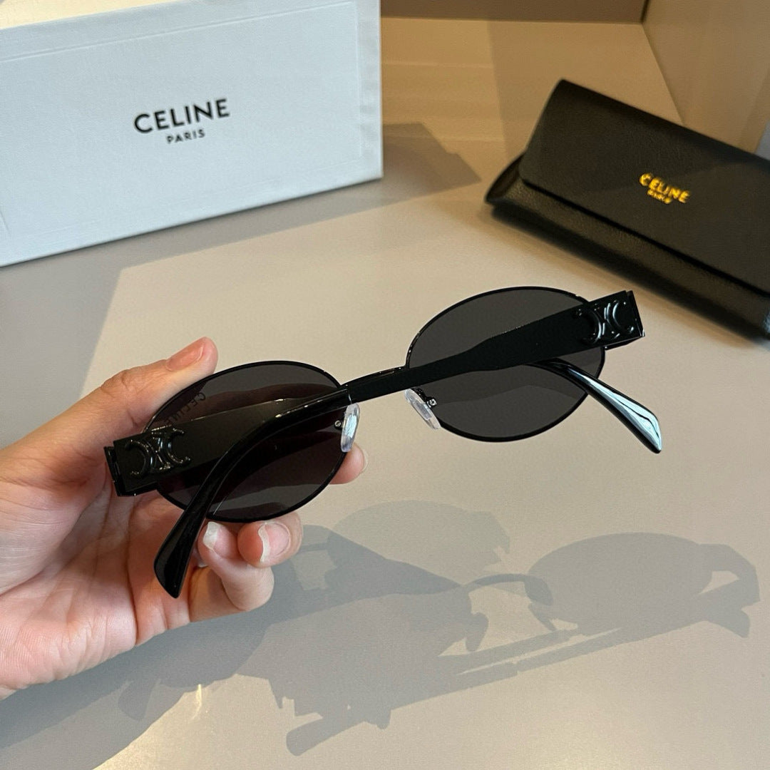 Celine Cat-Eye Silver Lens Sunglasses for Men & Women - 998073 - detail image 6