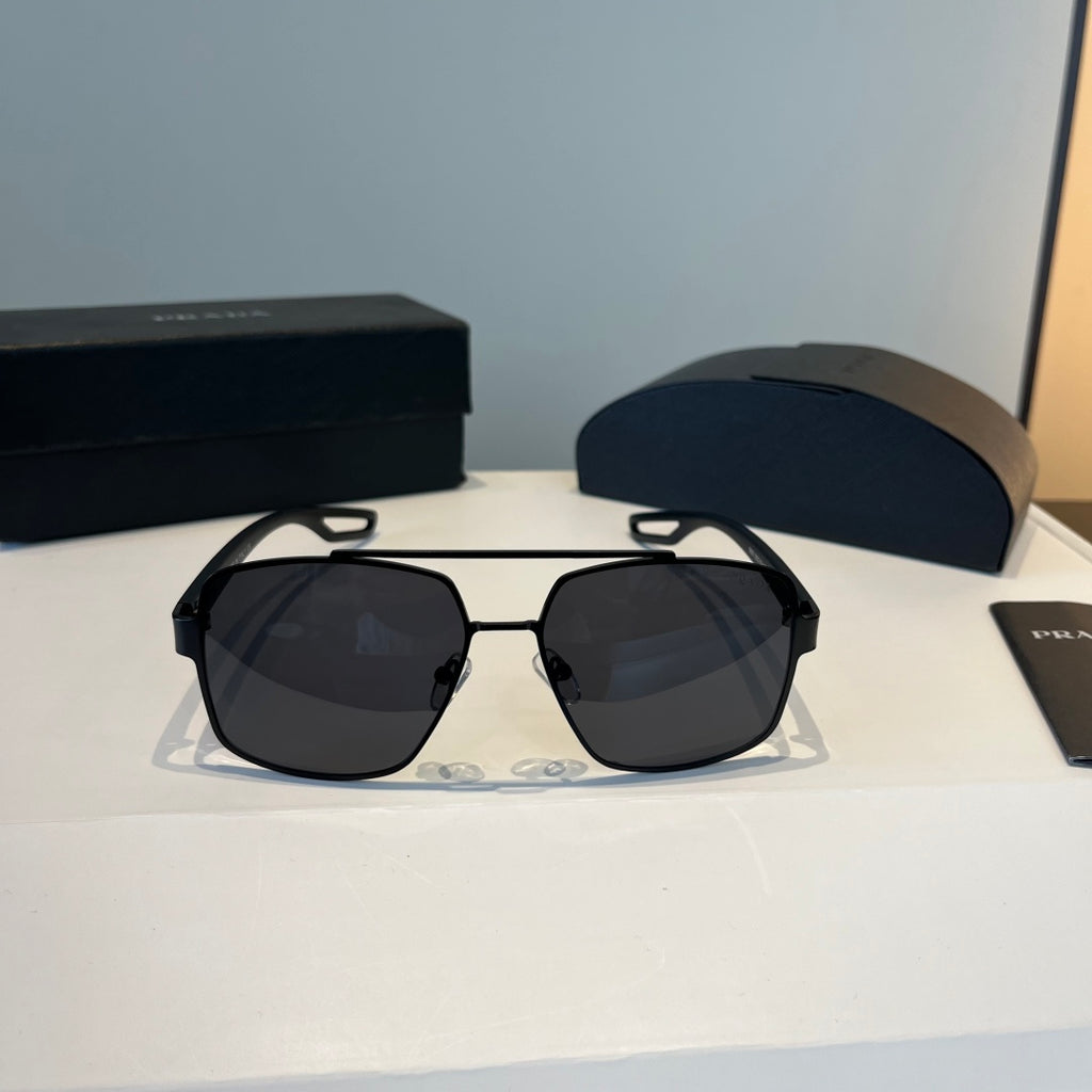 Prada Polarized Fashion Black Lens Sunglasses for Men - 158440 - detail image 2