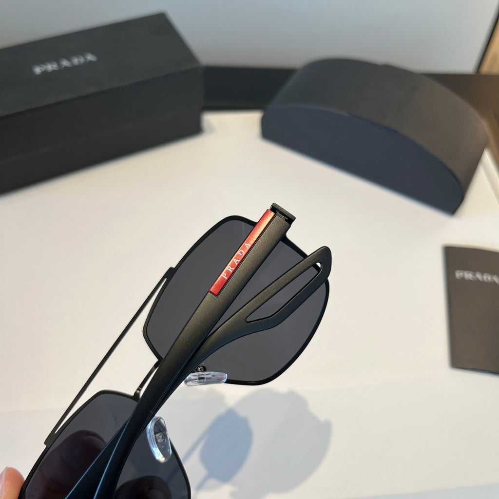 Prada Polarized Fashion Black Lens Sunglasses for Men - 358383 - detail image 8