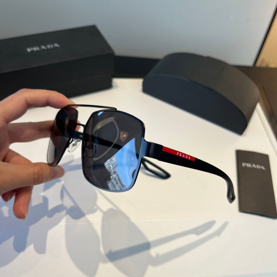 Prada Polarized Fashion Black Lens Sunglasses for Men - 158440 - detail image 4