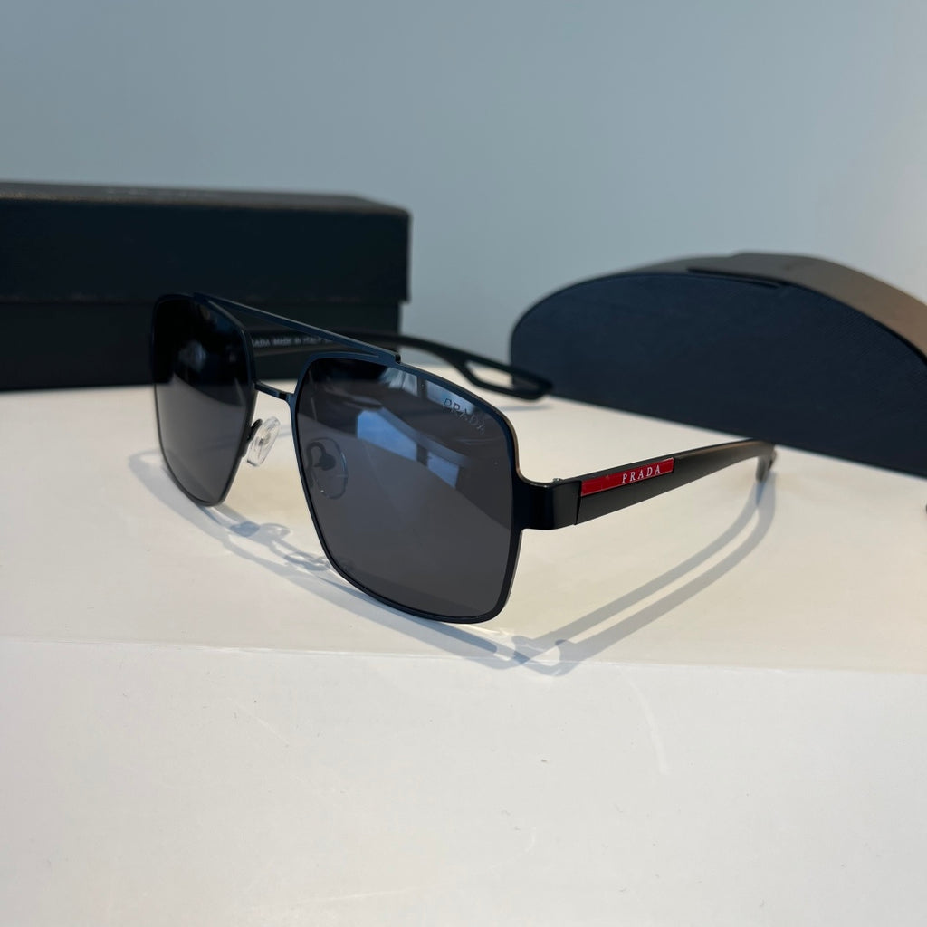 Prada Polarized Fashion Black Lens Sunglasses for Men - 158440 - detail image 3