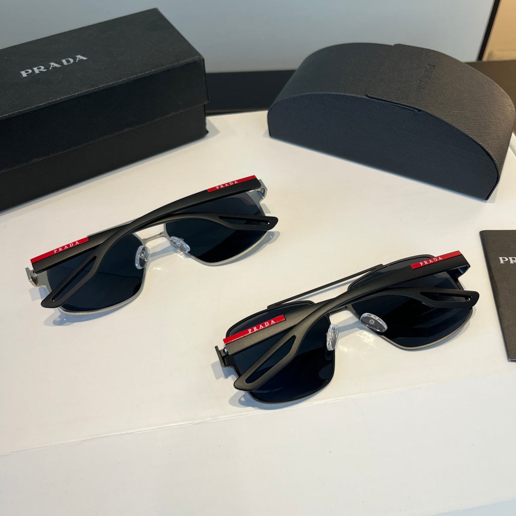 Prada Polarized Fashion Black Lens Sunglasses for Men - 358383 - detail image 10