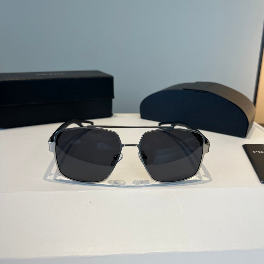 Prada Polarized Fashion Silver Lens Sunglasses for Men - 158441 - detail image 2