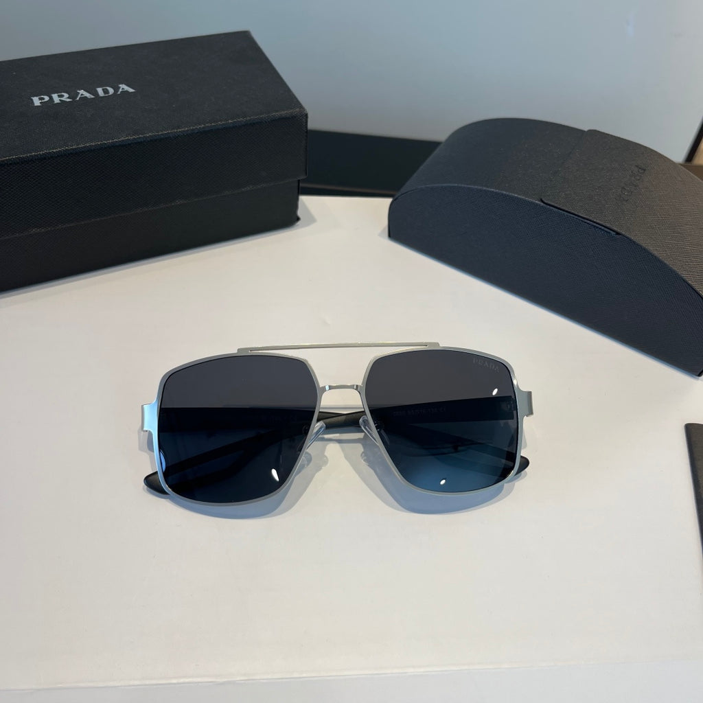 Prada Polarized Fashion Silver Lens Sunglasses for Men - 158441 - detail image 10