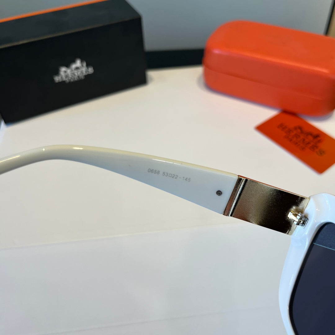 Hermès Oversized Silver Lens Sunglasses for Women - detail image 6