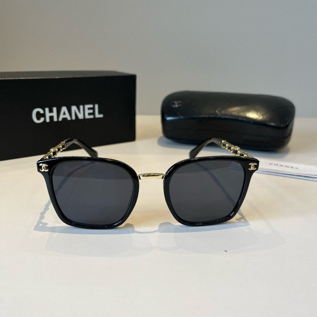 Chanel Oversized Black Lens Sunglasses for Men & Women - 997775 - detail image 2