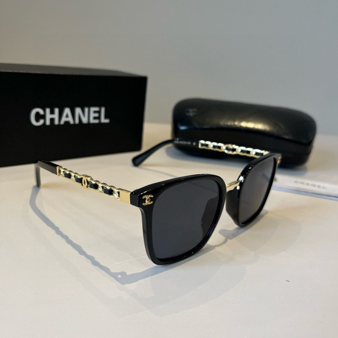 Chanel Oversized Black Lens Sunglasses for Men & Women - 997775