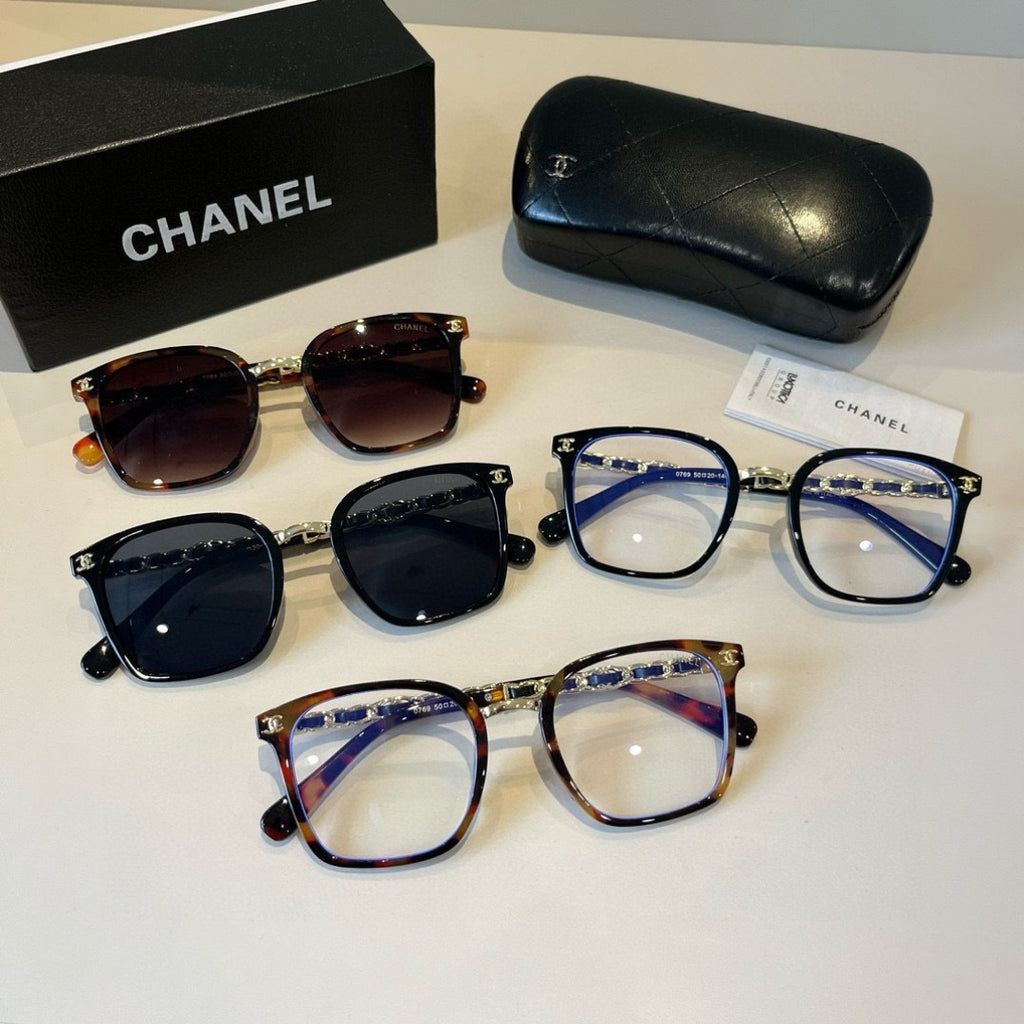 Chanel Oversized Red Lens Sunglasses for Men & Women - 997747 - detail image 12