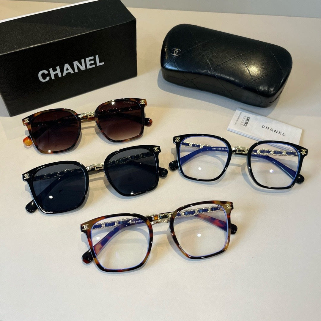 Chanel Oversized Red Lens Sunglasses for Men & Women - 997747 - detail image 12