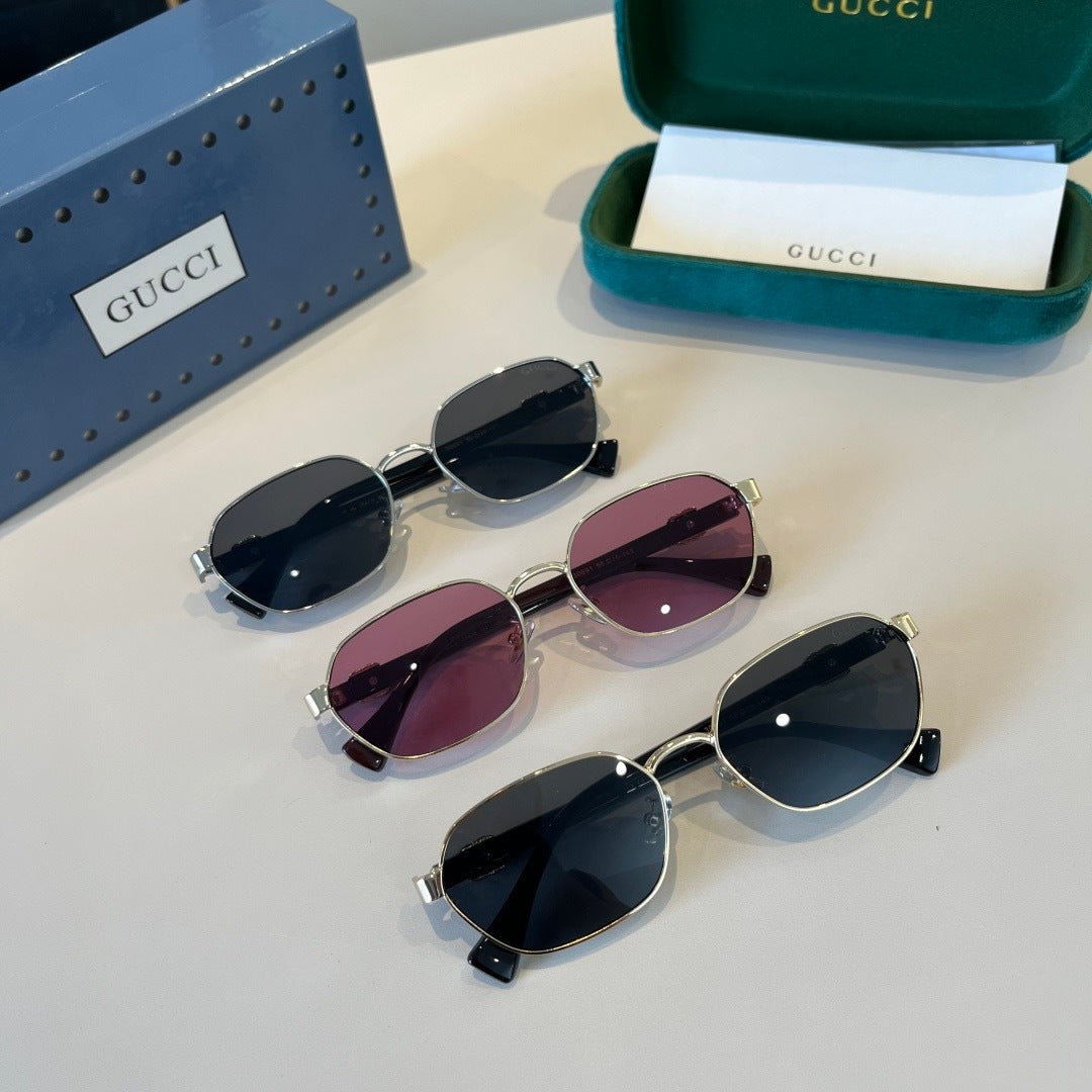 Gucci Polarized Fashion Silver Lens Sunglasses for Men - detail image 11