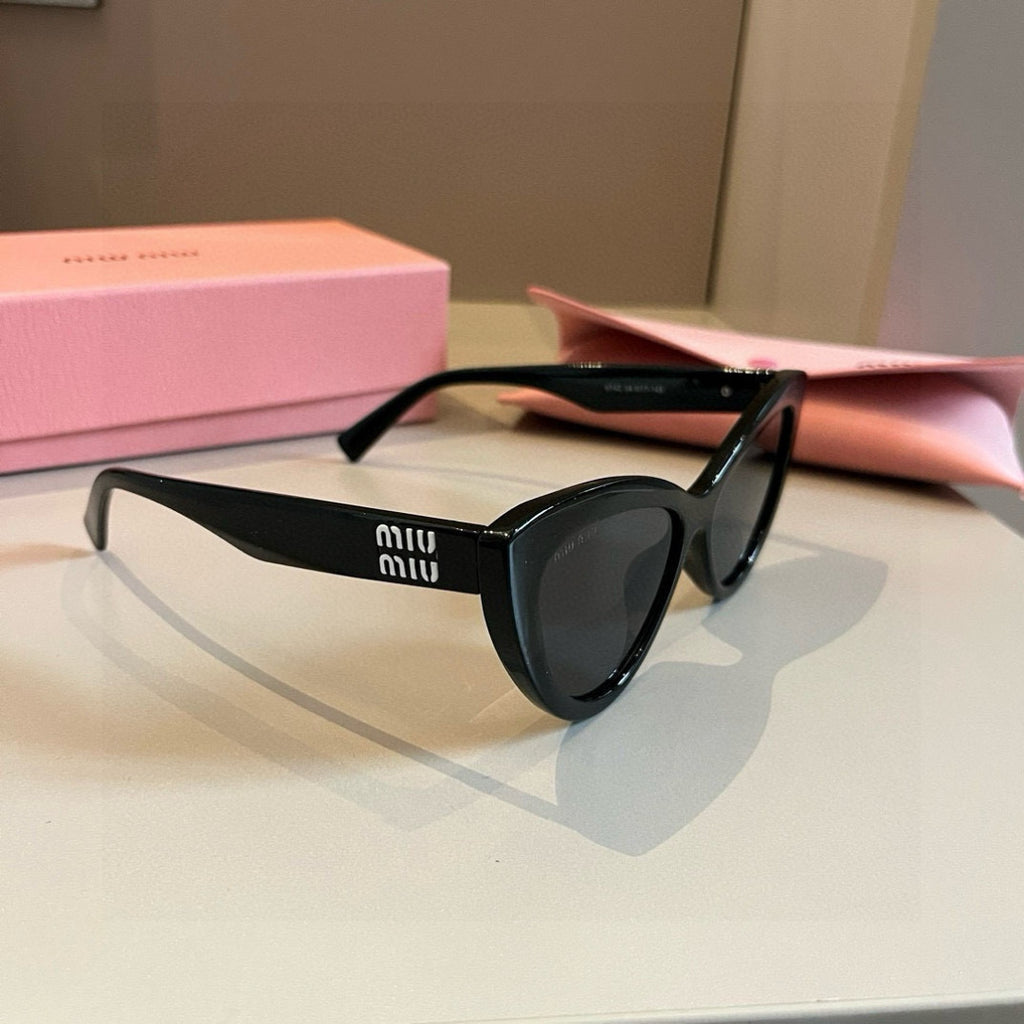 Miu Miu Cat-Eye Gold Lens Sunglasses for Men & Women - 449749