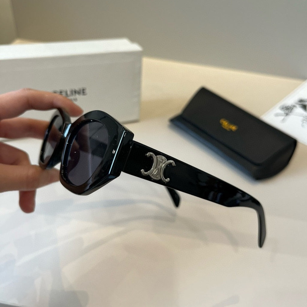 Celine Fashion Black Lens Sunglasses for Men & Women - 998043 - detail image 4